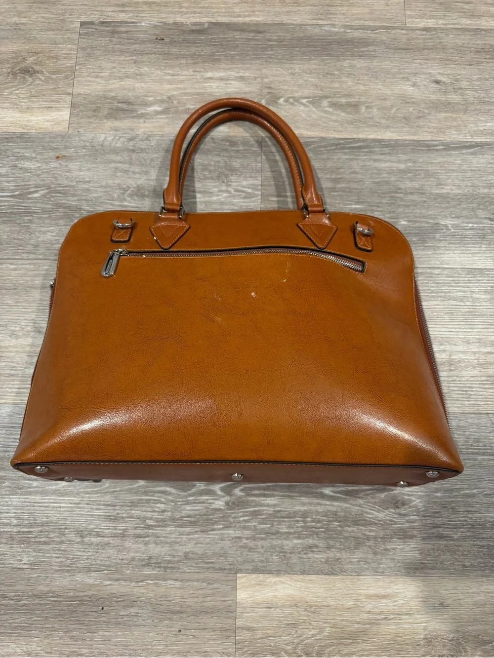 Bostanten brown leather ladies' laptop briefcase